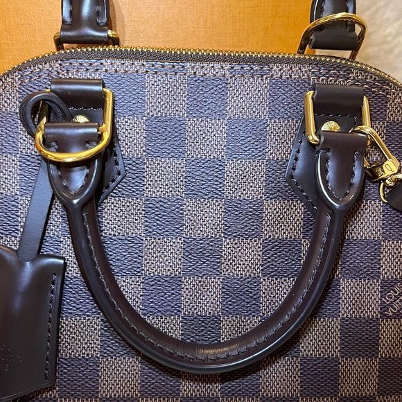 Authentic LOUIS VUITTON Alma BB in Damier Ebene - Picture 7 of 11